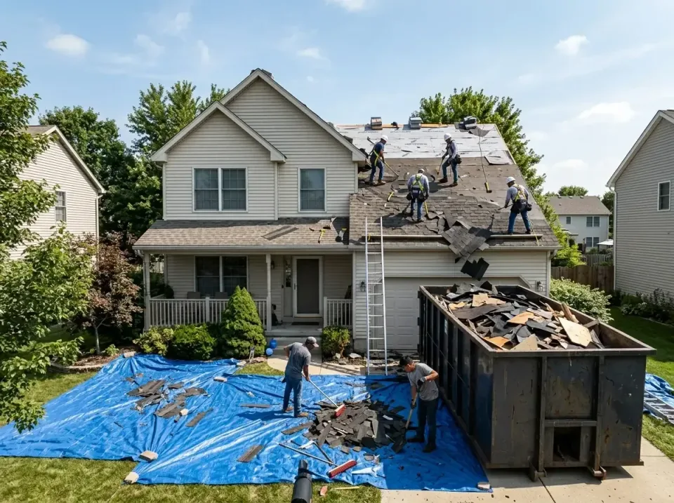 roof-replacement-debris-remova-004 — frequently asked questions, Cheapest Dumpster Rentals in Greenville, IL